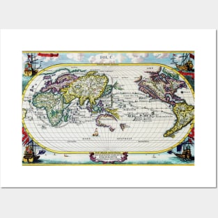 Heinrich Scherer - Voyage Map 1703 -  Ancient Worlds Posters and Art